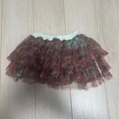 グラグラ　総柄 チュールスカート ミニ丈のサムネイル