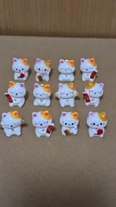 ミニチュア 招き猫 フィギュア 12体セット