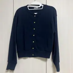 美品　GU カーディガン ネイビー S