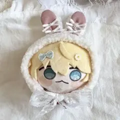 うさぎ×ピンク】にじぱぺっと ぬい服 10cm 帽子 着ぐるみ ボンネット