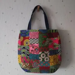 ハンドメイド、リバーシブルトートバッグ
