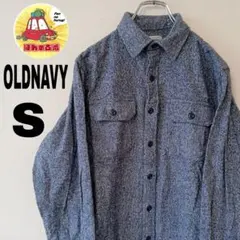 USA古着 OLDNAVY ネルシャツ　S グレー