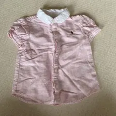 Ralph Lauren 24M ピンクストライプシャツ