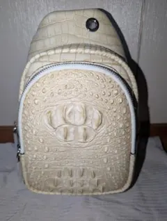 クロコダイル本革ボディーバッグ ヒマラヤ染め