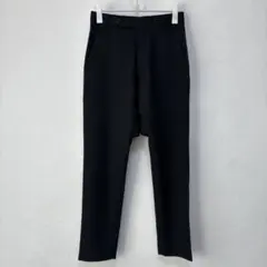 美品 日本製 N.HOOLYWOOD 38 ポリエステルパンツ モード ブラック 