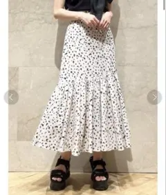 SNIDEL Sustainableバリエプリントスカート