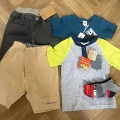 Tシャツとデニムハーフパンツセット（80㎝〜）