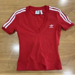 adidas レディース 半袖 Tシャツ レッド