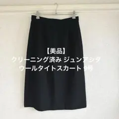 【美品】クリーニング済 ジュンアシダ ウールタイトスカート 9号のサムネイル