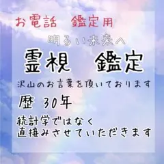 60分　電話　本格霊視　占い　限定価格