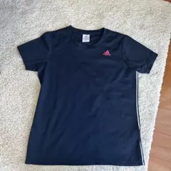 adidas ネイビー ショートスリーブ Tシャツ レディースＭ