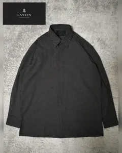ランバンコレクション/ピンドットドレスシャツ良質素材SIZE50定価33000円のサムネイル