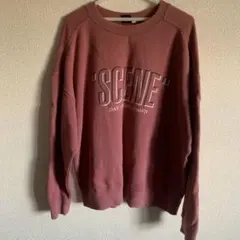 MOUSSY ピンク トレーナー "SCENE"