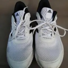 に*丸様 adidas ランニングスニーカー ホワイト/ブラック