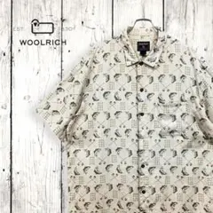 WOOLRICH ウールリッチ★半袖シャツ★総柄★フィッシング★釣り★バスのサムネイル