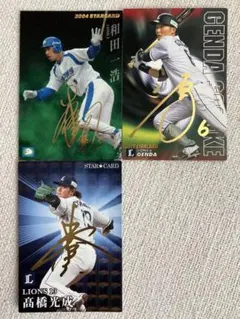 プロ野球チップス　埼玉西武ライオンズ　スターカードサイン入りセット