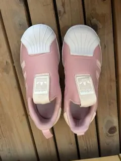adidas ピンク スニーカー 20㎝　スリッポン