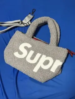 Supreme ボア トートバッグ 2way グレーのサムネイル