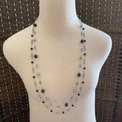 ★パールビーズネックレス２連セット　3way ハンドメイド　オリジナル