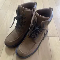 GU ボリュームソールレースアップブーツ ブラウン レディース L