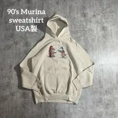 USA製 Murina ヘビーウェイト プリントパーカー M 90sスキースノボ