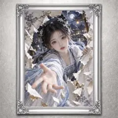 月華導姫夢門 月夜 開運絵画 アート 良縁 浄化 風水 スピリチュアル 御守り