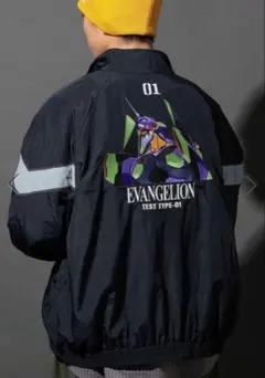 新品 限定 エヴァンゲリオン ジャンパー ブルゾン 初号機 刺繍
