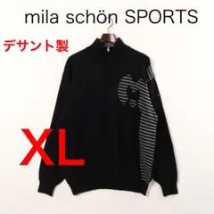 H3196-72◾️ミラショーン スポーツ　デサント製　ハーフジップセーター
