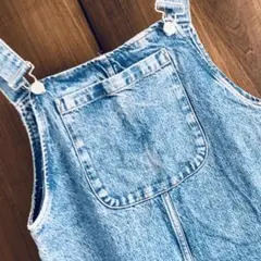 ZARA ライトブルー デニムオーバーオール