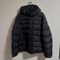 HILFIGER フード付きダウンジャケット ブラック
