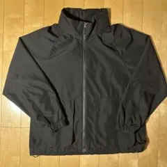 GU ナイロンジャケット ブラック シェルジャケット フルジップ 撥水 M