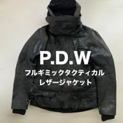 【美品】AVIREX P.D.W FACEMASK LEATHER JACKET