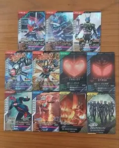 仮面ライダー ガンバレジェンズ sr cp prカードセット 11枚セット