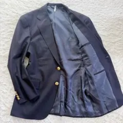 90s ポロラルフローレン 紺ブレ 金ボタン 三角タグ ダブルブレスト AB5