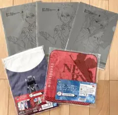 一番くじ エヴァンゲリオン 渚カヲル クリアファイル 3枚 タオル 2枚 セット