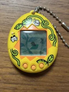 森で発見!!たまごっち 森のたまごっち ツタ柄 蔦　イエロー バンダのサムネイル