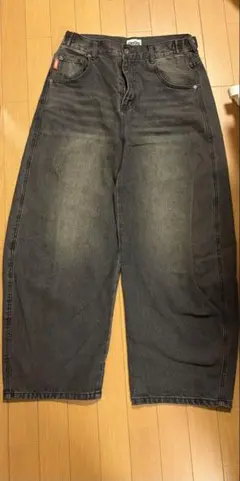 9090Heisei Logo Buggy Ballon Denim Pants