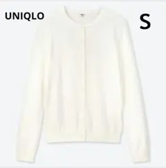 UNIQLO　UVカットスーピマコットンクルーネックカーディガン（長袖）　S