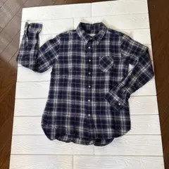 BACK NUMBER ネルシャツ M ネイビー系