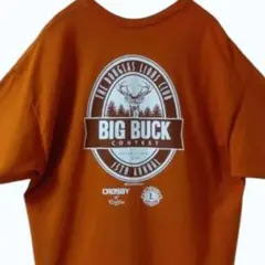 ギルダン ビッグプリント Tシャツ XL オレンジ アメカジ