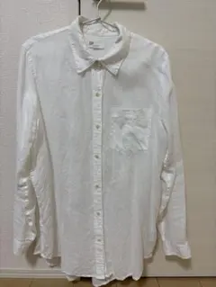 GAP ホワイト リネン100%シャツ Mのサムネイル