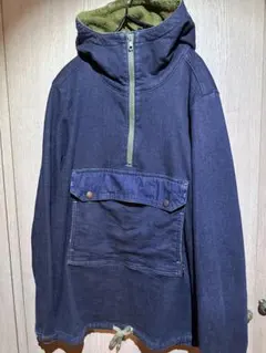 GOHEMP フード付きデニムジャケット ネイビーのサムネイル