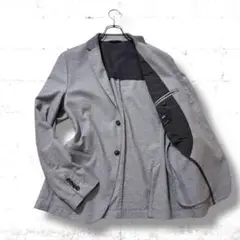 極美品　HUGOBOSS ストレッチ　コットン　テーラード　ジャケット　アンコン
