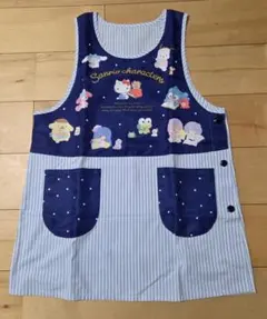 サンリオ エプロン 紺 縞模様のサムネイル
