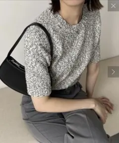 CAPRICIEUX LE'MAGE ネップハーフスリーブニット
