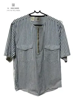 N.HOOLYWOOD × Lee ジップ プルオーバーシャツ 36 ストライプのサムネイル