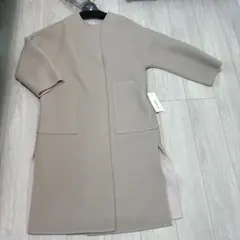 【未使用、タグ付き】FRAIＩ.Dのベージュ⭐︎ノーカラーコート