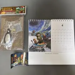 ドラゴンクエスト7 攻略の古文書　ノベルティステッカー　メンバーズカレンダー