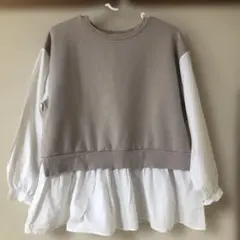 重ね着風 Tシャツ