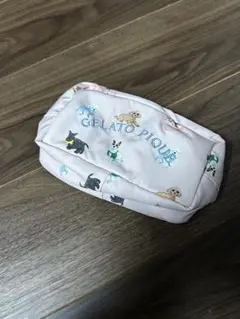 ジェラートピケ gelatopique 犬柄 ポーチ